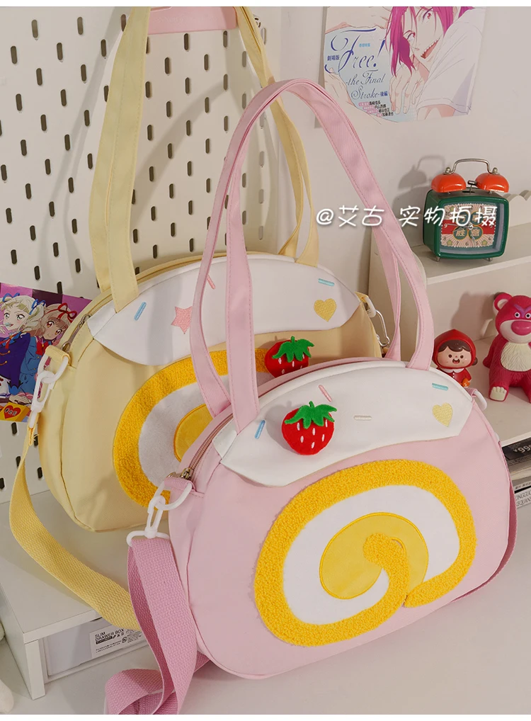 

Cute Swiss Roll Bolsos De Mujer Crossbady Shoulder Bag Student Casual Bags for Woman Japan Style Sac Femme Teenage Girls Bolso