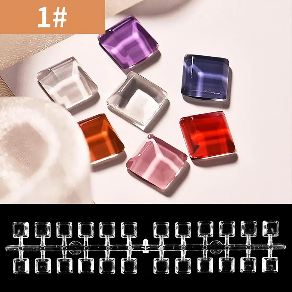 

24Pcs/Set Nail Display Tip Various Shapes High Transparent Lightweight Nail Art Tips Display Practice Sticks for Manicure