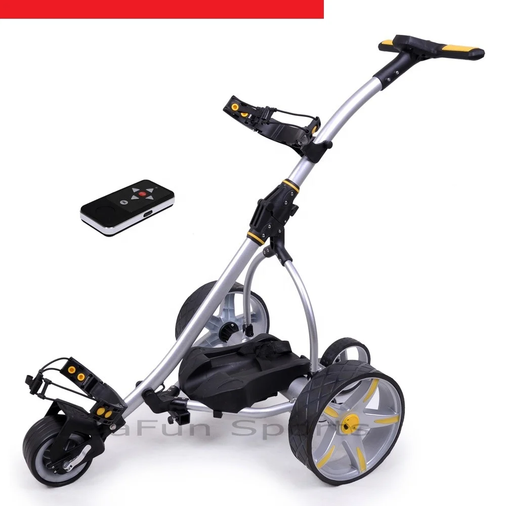 

Brand New Remote Control Golf Trolley With 36 Holes Battery ,LCD Digital Handle ,400W High Power Motors With EZ Fold