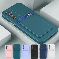 Capa 삼성 갤럭시 A55 5G 카드 슬롯 전화 케이스 갤럭시 A54 A53 A35 A34 A33 A32 A25 A24 A15 A14 A13 A12 A73 실리콘 커버