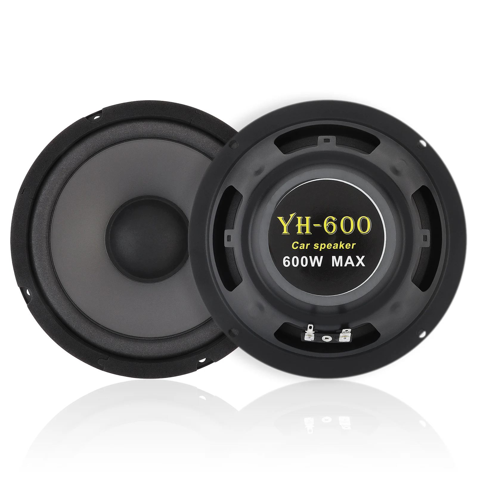 1 piece / 2 Pieces 6.5 Inch 600W 2-Way Car HiFi Coaxial Speaker Full Range Frequency Speaker, Universal Coaxial Speaker
