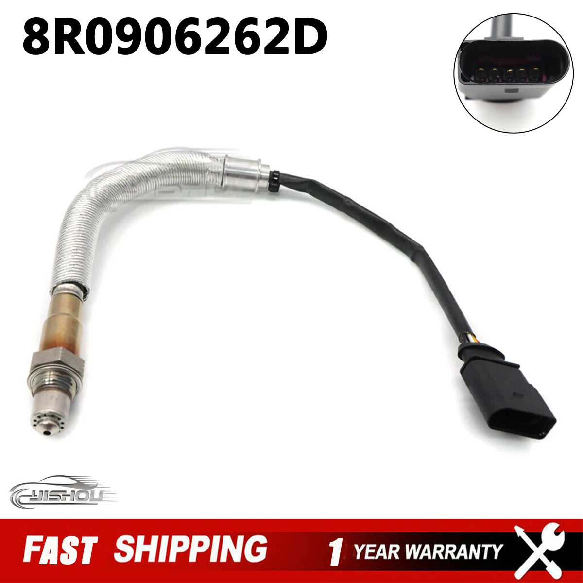 5 Wires 8R0906262D Lambda O2 Oxygen Sensor Air Fuel Ratio Sensor For Audi A4 A6 A3 TT Volkswagen Passat Beetle Downstream