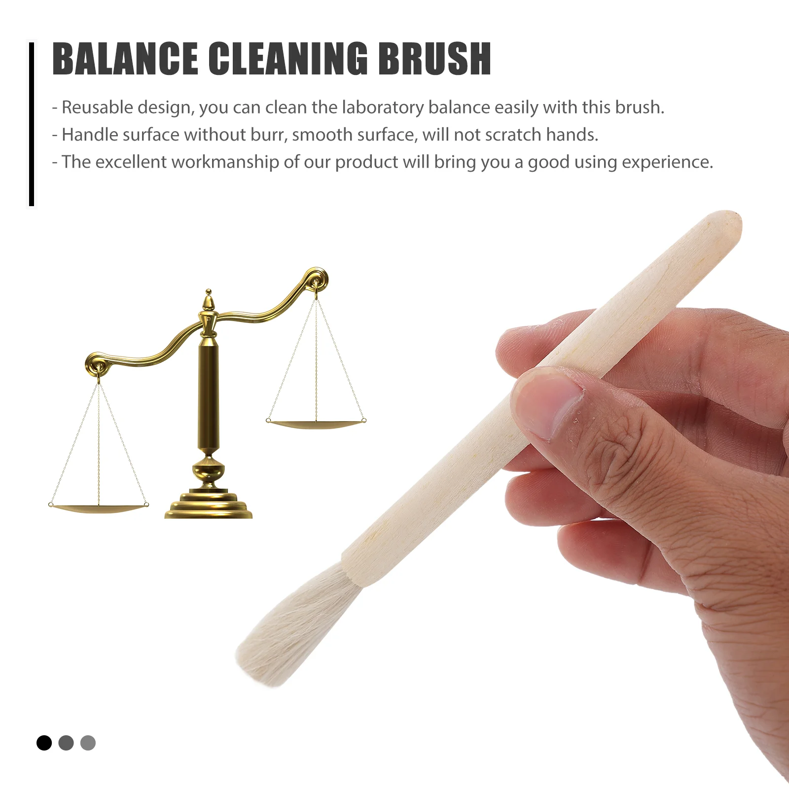 5 Pcs Laboratory Brush Equipment Cleaning Balance Cleaner Glass Convenient Wool Practical