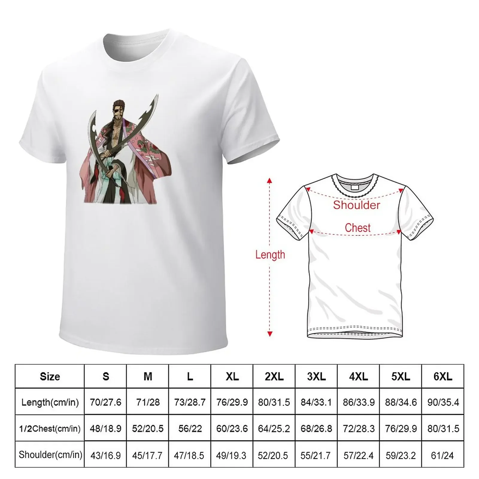 Kyoraku Shunsui T-Shirt blanks plus sizes mens t shirts casual stylish vintage anime clothes customizeds Men's t-shirts