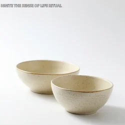 6 7.5 Inch Retro Ceramic Bowl Cute Rice Bowl Porcelain Salad Soup Ramen Bowl Stackable Ramen Bowl Kitchen Tableware