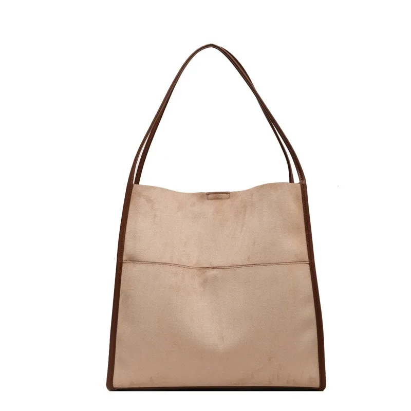 Popular Bucket Female Shoulder Bag New Fashion Luxury Brand Crossbody Bag Versatile Wide Strap Women's Designer Shoulder Bag