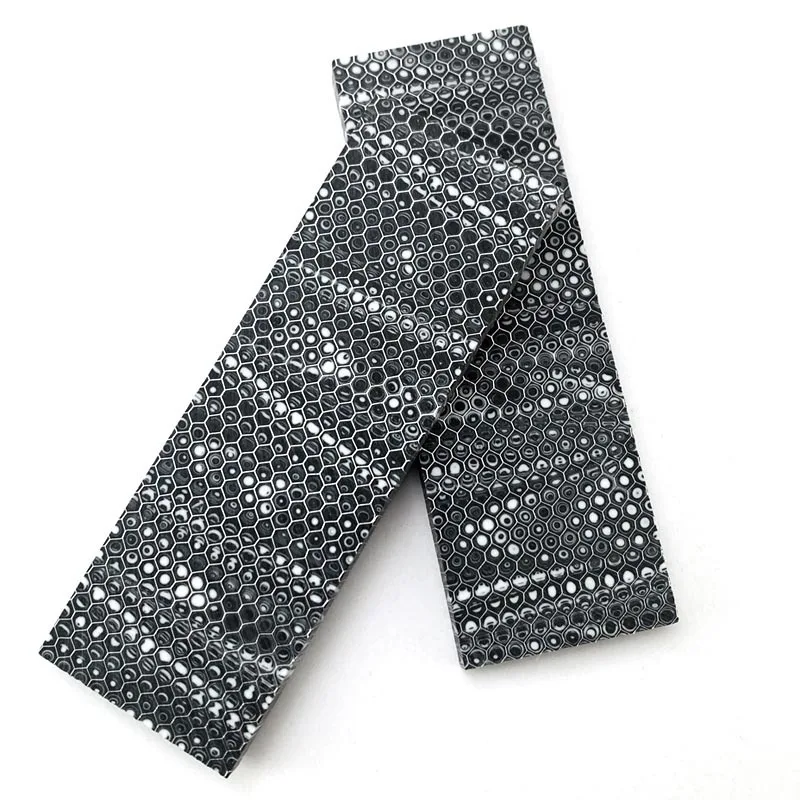 C-Tek Knife Handle Resin Honeycomb Patch Knife Handle Material DIY Handmade Resin Material Honeycomb DIY Accessories 120x40x8mm