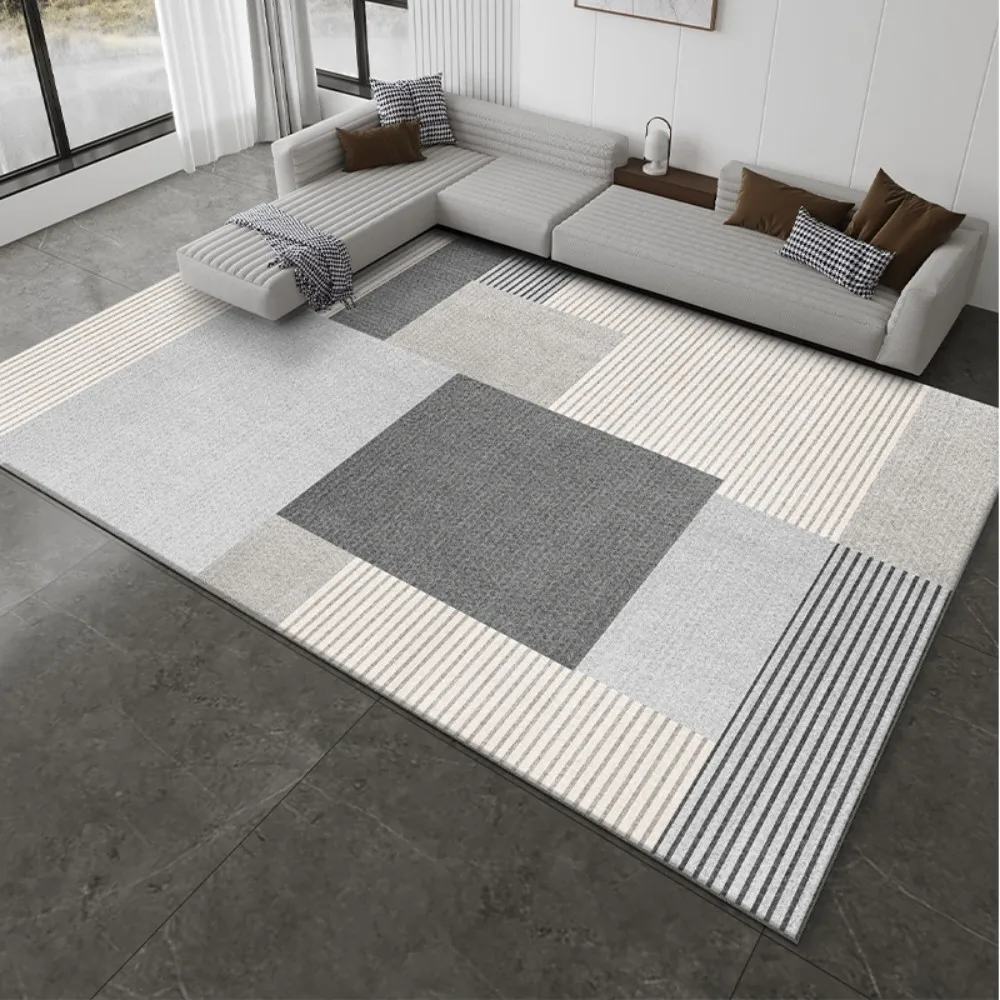 

VIKAMA Modern Minimalist Bedroom Living Room Area Rug Stain Resistant Waterproof Comfortable Easy To Clean Stylish Home Decor