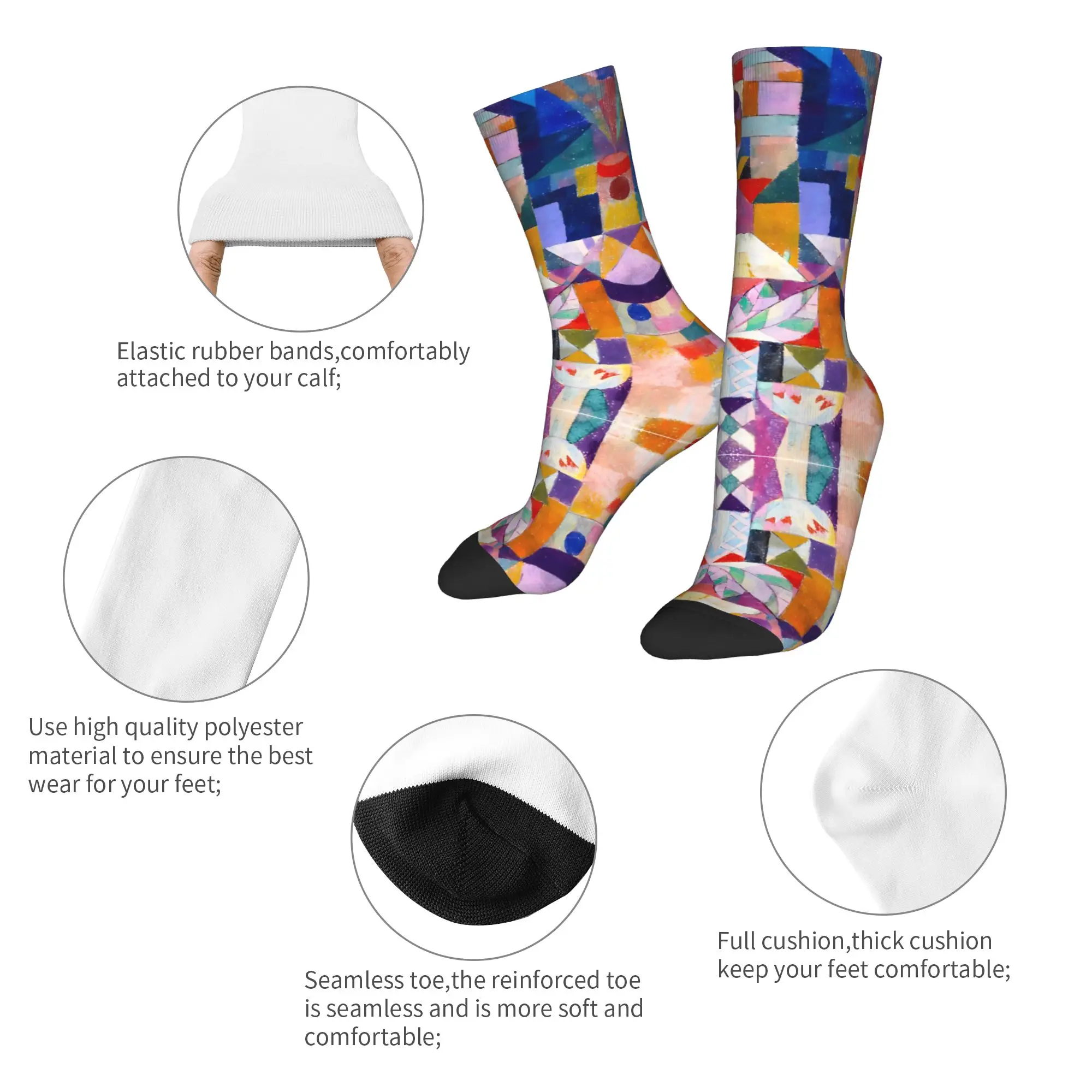Paul Klee The Hour Before One Night  Socks Men Women Polyester Fashion  Socks Harajuku Spring Summer Autumn Winter Socks Gifts