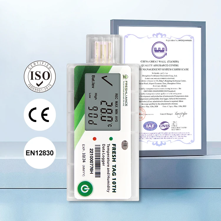 3PCS Cold Chain Transport Usb Temperature And Humidity Data Logger For Vaccine Carrier Cold Chain Box