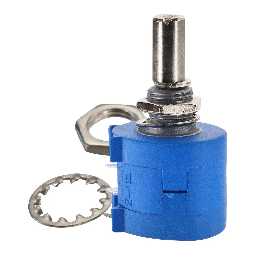 Multi-turn 10-turn Pot For Electronic Projects High Resolution Potentiometer Rated Power 2W Independent Linearity 0.25