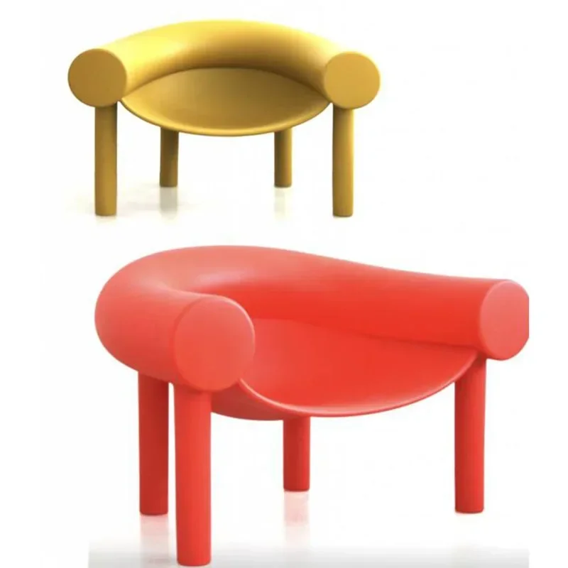 Creative horseshoe chair art U-shaped chair elephant legpersonalized modeling