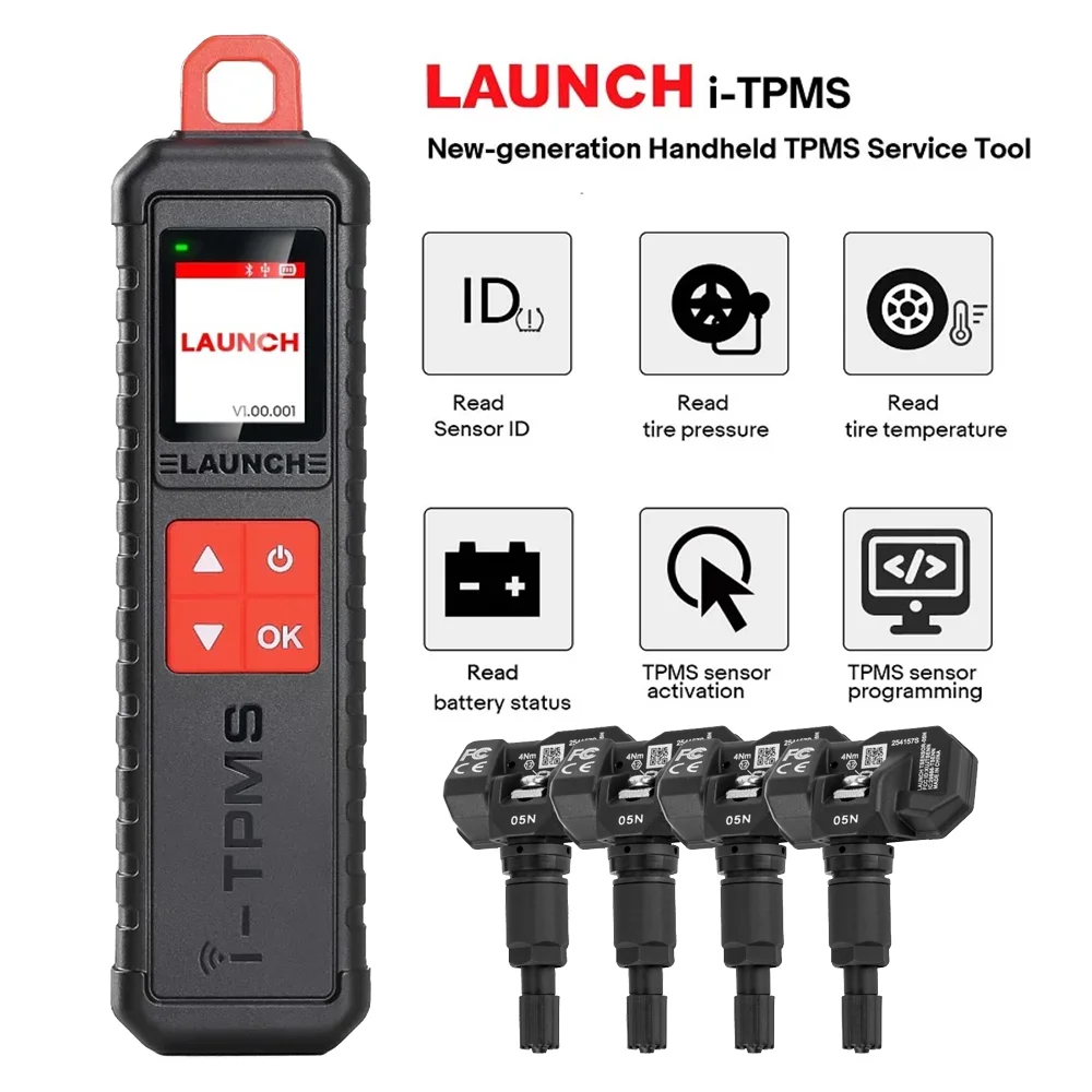 Launch I-TPMS TPMS Programming Tool X431 Compatible 315/433MHz Sensor Activation Relearn Tool OE Part Number Lookup For 99%