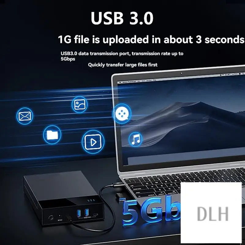 

Док-станция для жесткого диска VO-USB от 3,0 до 3,5 дюйма SATA Внешний корпус жесткого диска для 3,5 2,5-дюймового жесткого диска SATA SSD 20 ТБ AU Plug