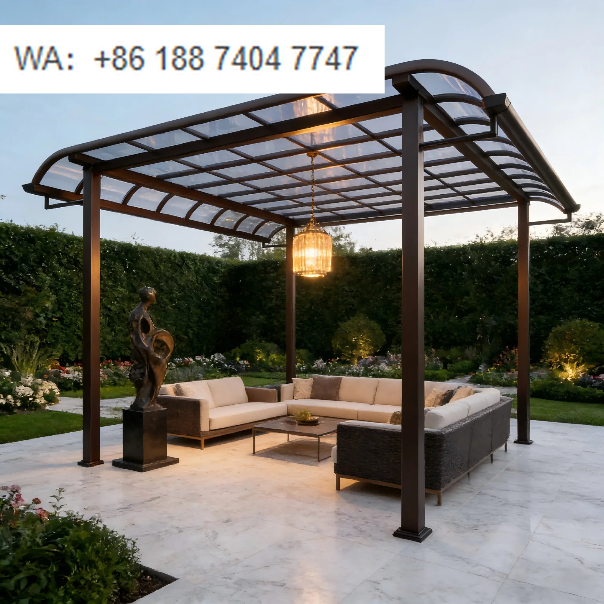 

Простая установка, алюминиевый навес из сплава, водонепроницаемый, солнцезащитный и дождезащитный уличный тент для дворов и садов вилл