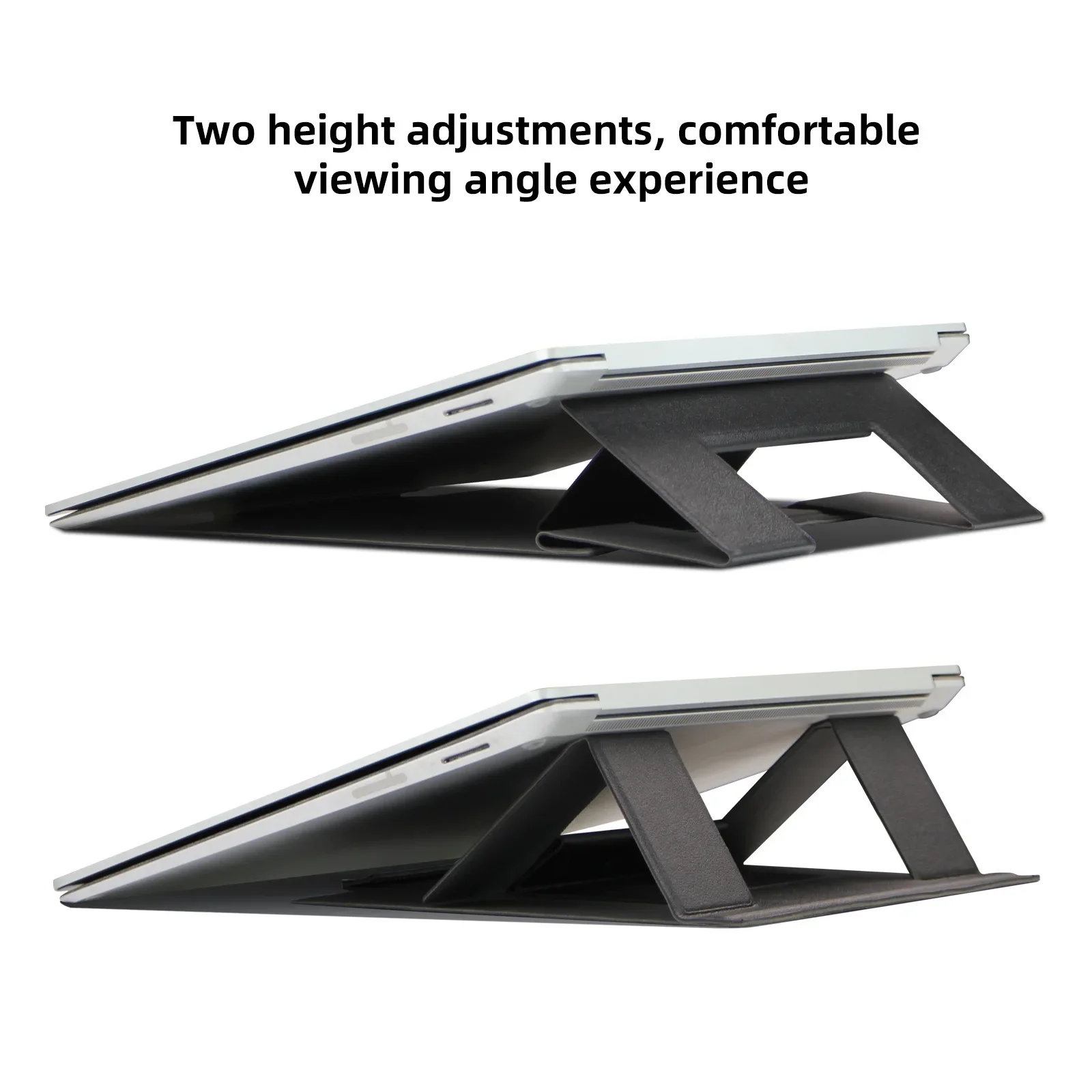 Invisible Laptop Raise Stands Adjustable Portable Reusable Lift Cooling Pad for PU Laptop Hold Computer Notebook Tablet Bracket