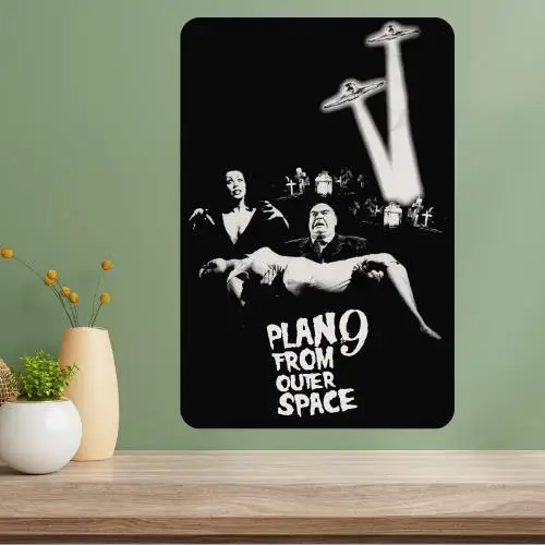 Plan 9 from Outer Space Classic Movie Metal Poster Sign