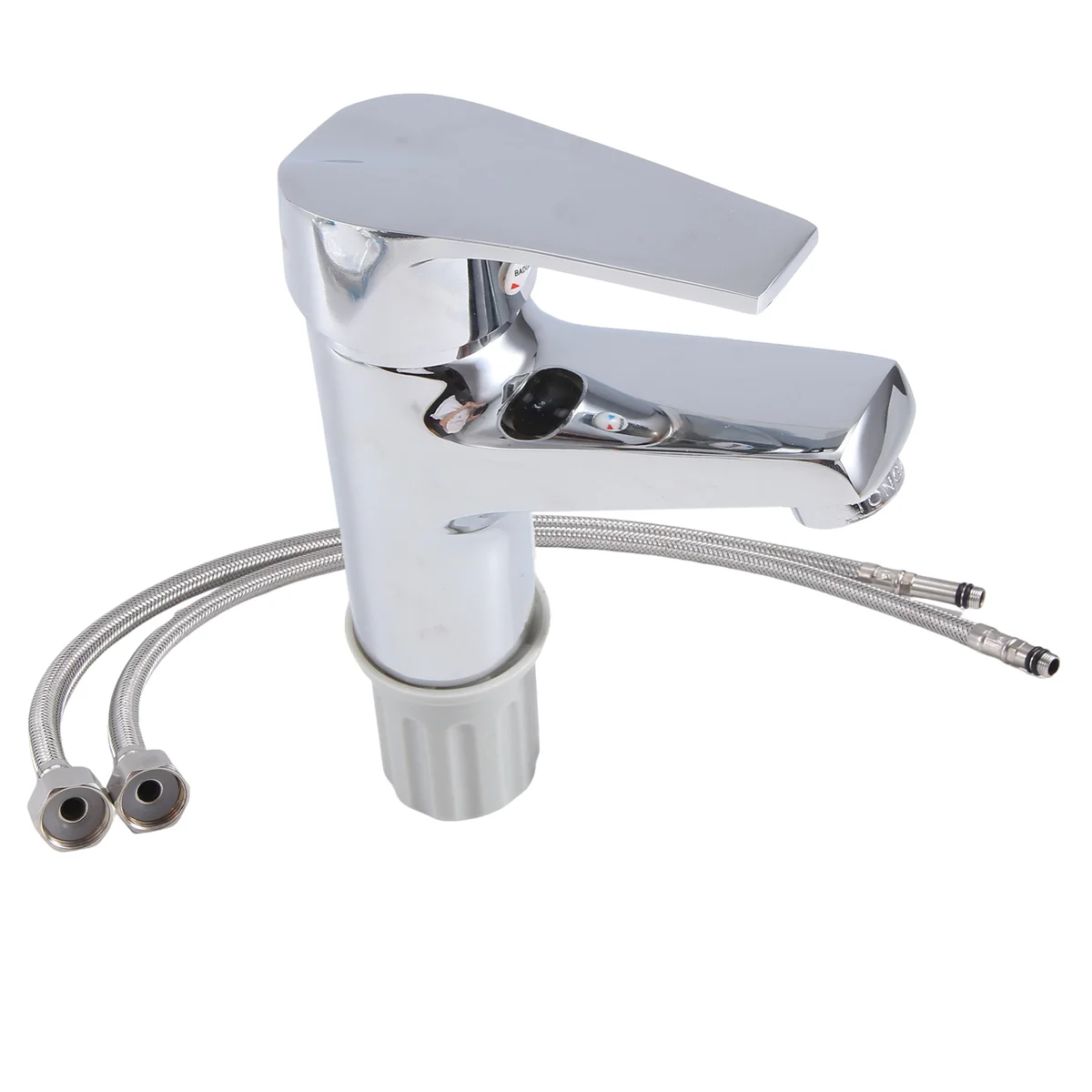 Bathroom Basin Faucet Chrome Single Handle Single Hole Deck Mounted Mixer Tap Kitchen Sink Hot Cold Taps