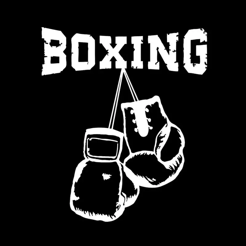 Fitness Fight Boxing Graphic Car Stickers Bumper Window Accessories Waterproof Sunscreen Vinyl Decal,13cm*11cm