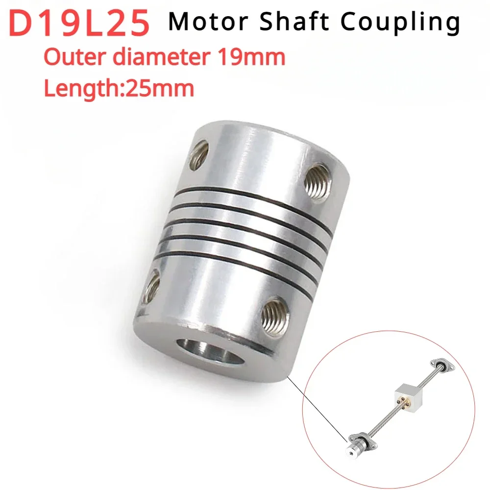 5mmx 8mm 8mmx 8mm Flexible Shaft Coupler 3mm4mm5mm6mm6.35mm10mm Motor Coupling For Z Axis CNC Stepper Motor Connector 3D Printer