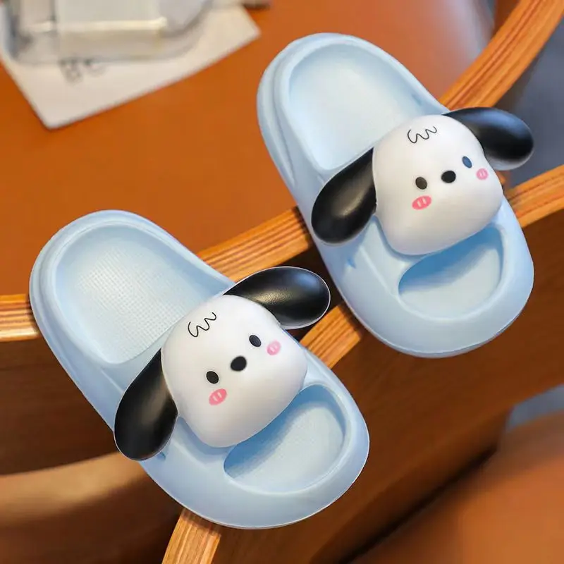 New Summer Children's Baotou Hollow Cartoon Slippers Boys Girls Soft Sole Non Slip Home Slippers Free Shipping Outdoor Slippers