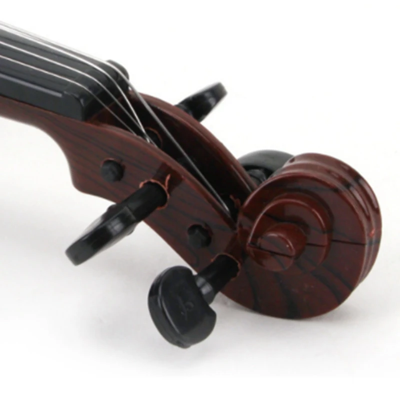 Mini ajustável violino corda brinquedos para crianças, instrumento musical, desenvolver presente musical, cor aleatória