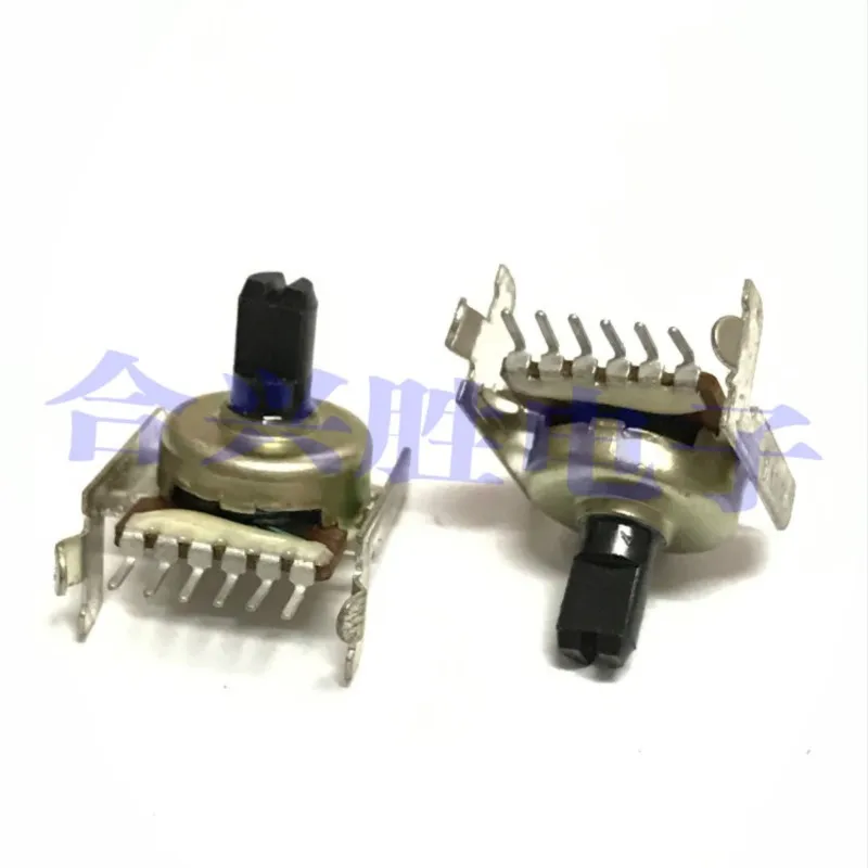 1 Piece 161 Type Rotary Potentiometer Double A50K Horizontal 6Pin Audio Amplifier Volume Potentiometer