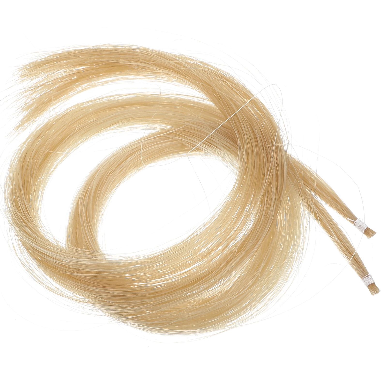 2 Hanks الكمان القوس الشعر استبدال قسط شعر الحصان المنغولي للكمان Erhu التشيلو القوس أداة الملحقات