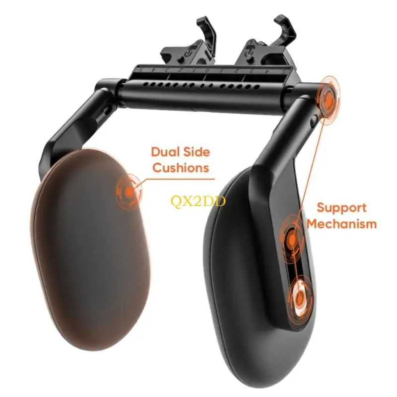 مسند رأس السيارة QX2D ذو خطاف مزدوج مريح للاستخدام في المكتب والمنزل