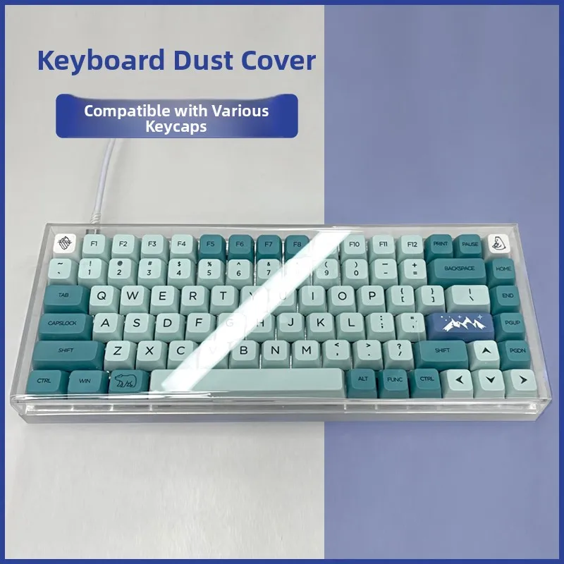 Acrylic Dust Cover for Mechanical Keyboard Transparent 60 Key 87 Key 98 Key 104 Key NJ68 Amilo FL980 Keycap Cover