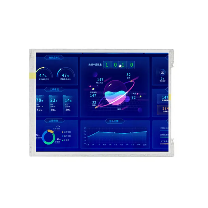 M104GNX1 R1 1024x768 1k High Brightness 10.4 Inch LCD Display With Board LVDS 20 Pin Original Industrial Equipment LCD Display