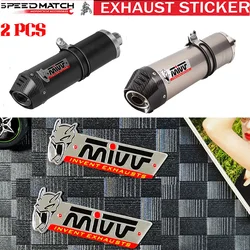 For MIVV Exhaust Sticker Escape Pipe Decal Motorcycle Accessories KTM Aprilia Yamaha Kawasaki Honda CFMOTO Ducati Suzuki Benelli