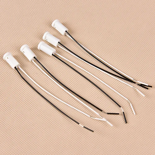 〔YY32〕10 Pcs/lot G4 Base G4 Socket Plug Ceramic G4 Holder Head Wire Connector 10cm