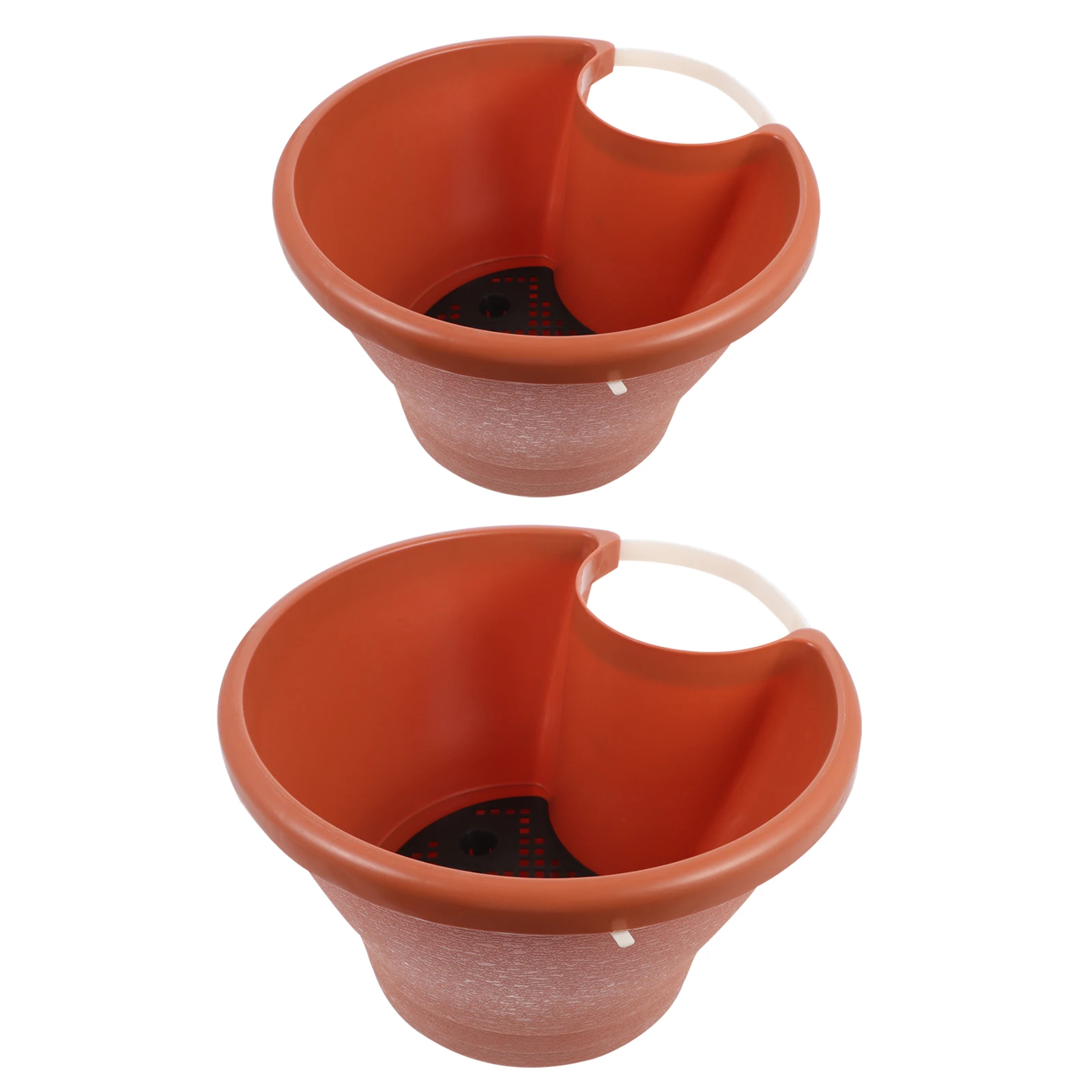 

2 Pcs Pipe Flowerpot Plastic Pots Hanging Planters Flowerpots Garden Containers Holders Plants