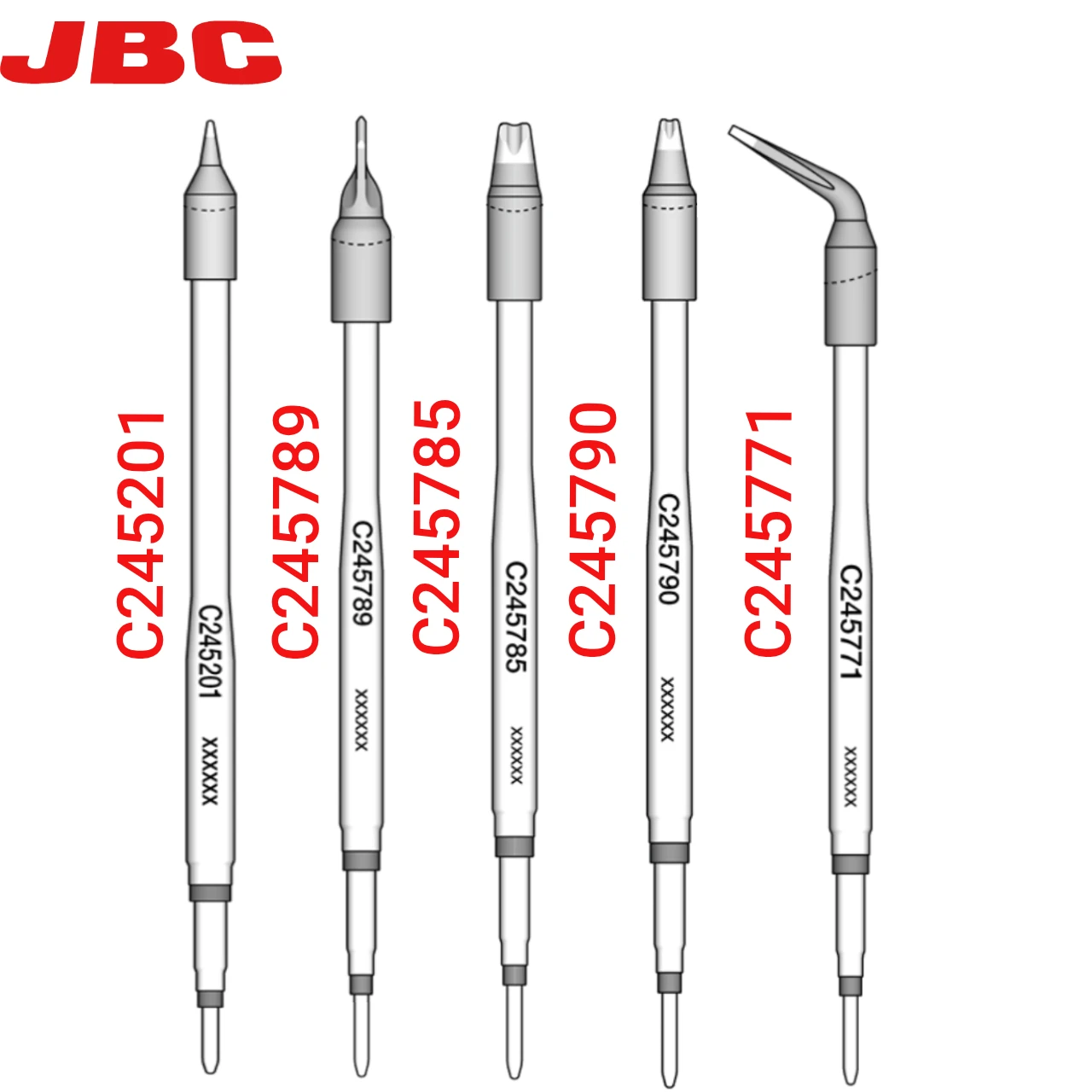 JBC Soldering Iron Tips  C245 Series 789/771/790 Lead Free Heating Original Welding Head Welding Supplies Repair Tool