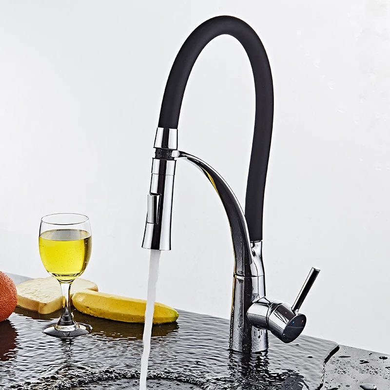 Creative silicone vegetable washing basin faucet, hot and cold kitchen sink faucet, splash proof, universal rotation