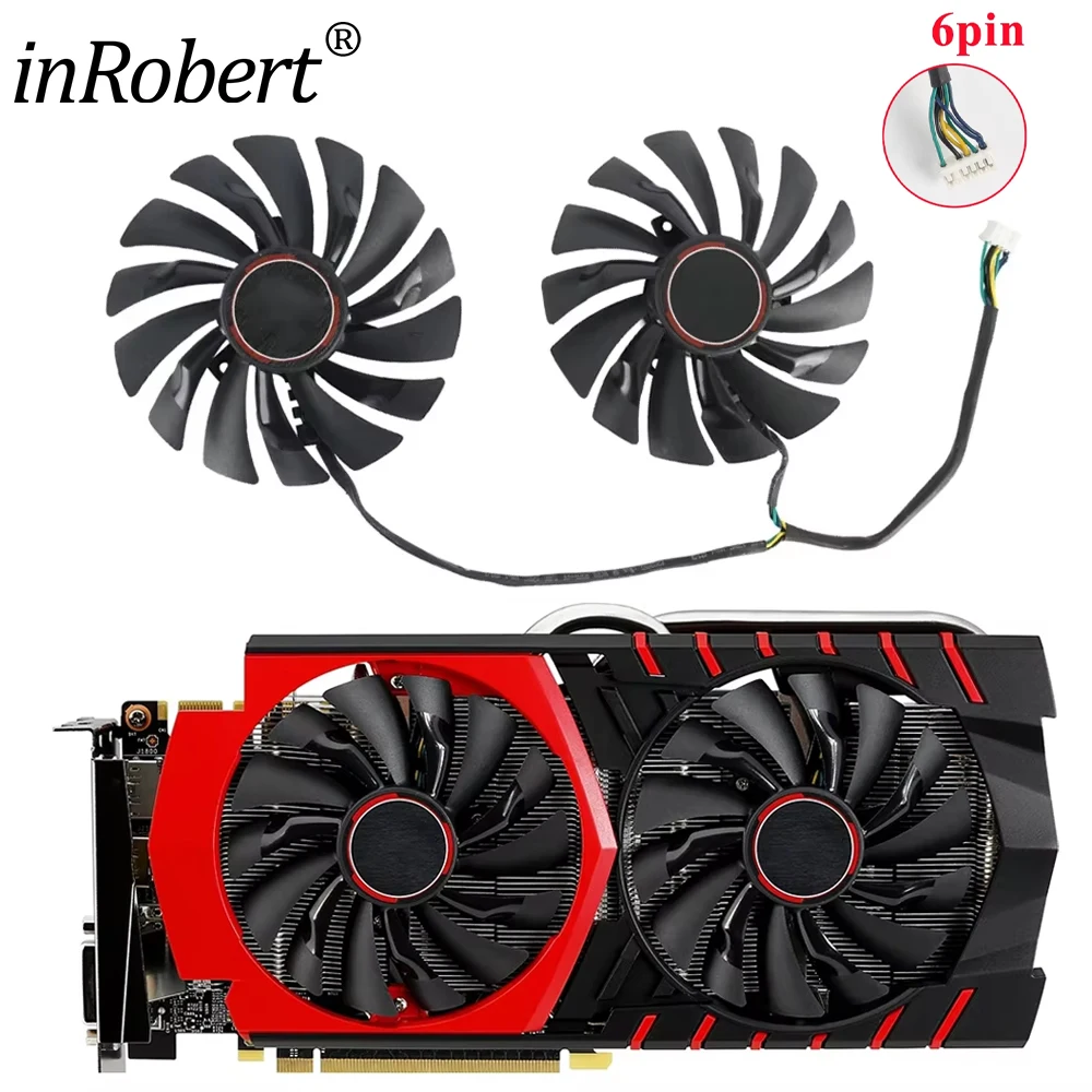 New 95MM PLD10010S12HH 6Pin Graphics Card Cooling Replacement Fan For MSI GTX 970 Video Card Fan