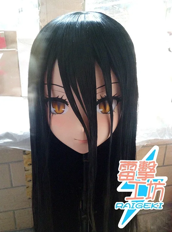 (RAIGEKI MAKS 31) Resin 3/4 Head Female/Girl Kigurumi Anime Cosplay Masks Crossdress Japan Role Lolita Crossdresser DOLL BJD Cos