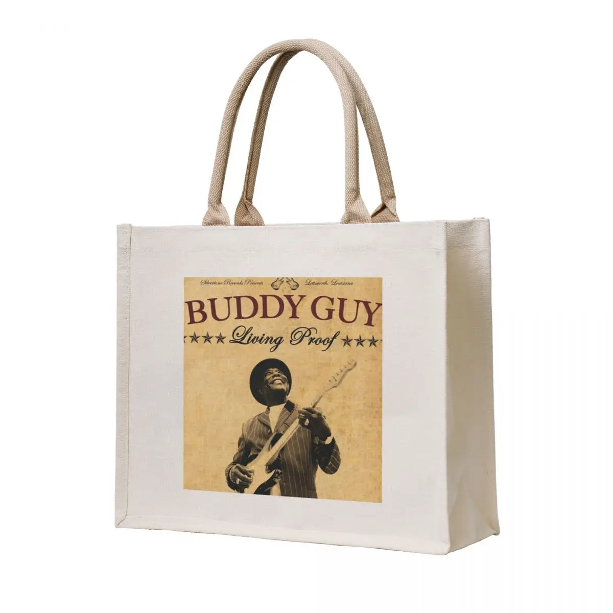 

Buddy Guy Living proof Tote Bag Shopper bag shopping bag logo Canvas tote women