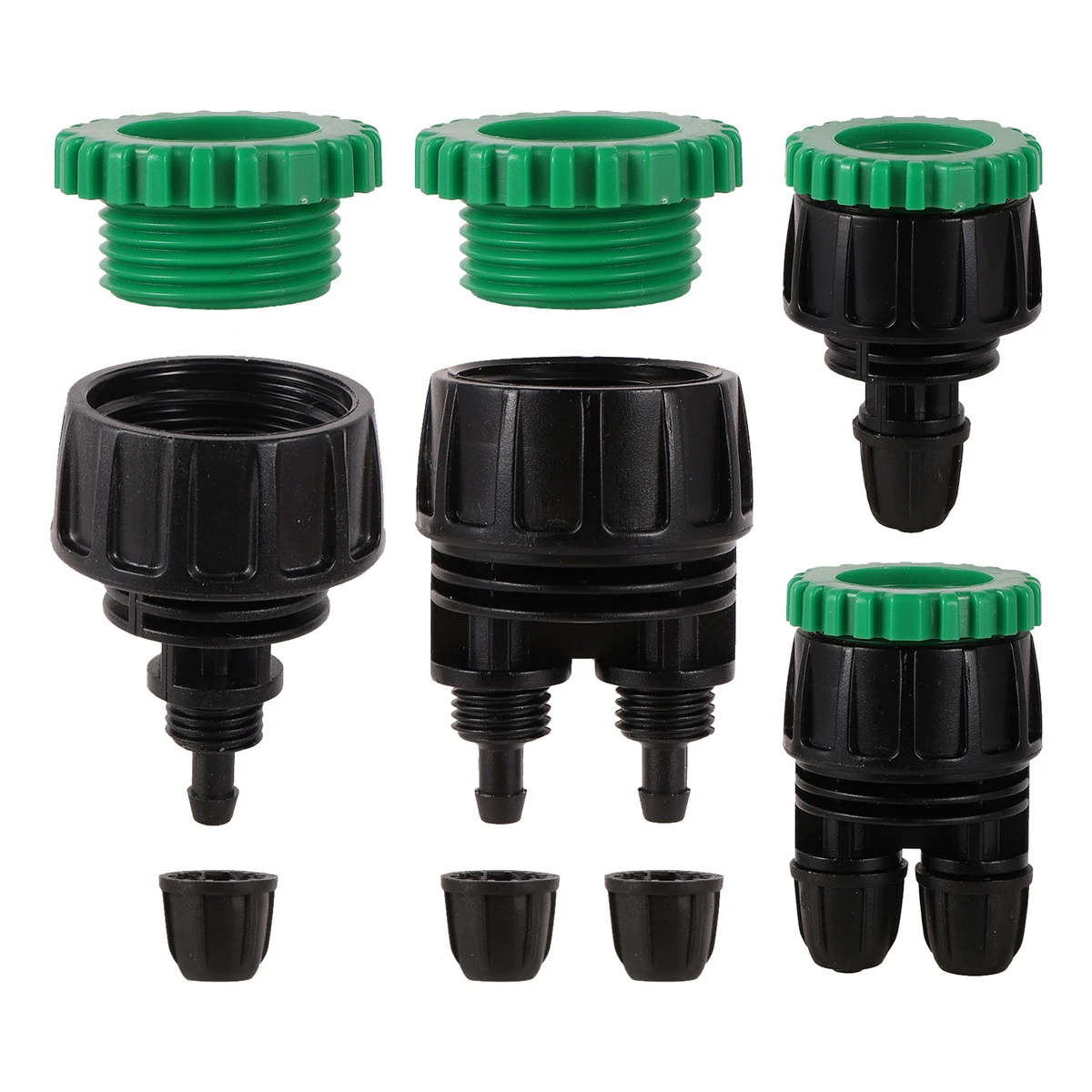 

EU Standard 1/2" 3/4" Female Thread To 4/7mm Locked 1/2-Way Connector Home Gardening Orchard Lawn Irrigation Capillary Coupling