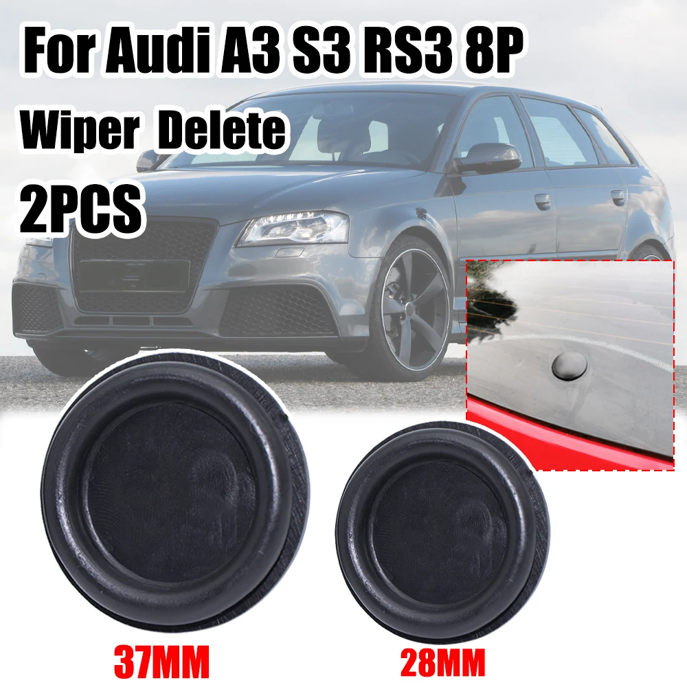 

Car Rear Windshield Wiper Delete Bung Grommet Blade Rubber Plug Waterproof Block Off Tailgate 37MM 28MM For A1 S1 A3 S3 S1 RS3