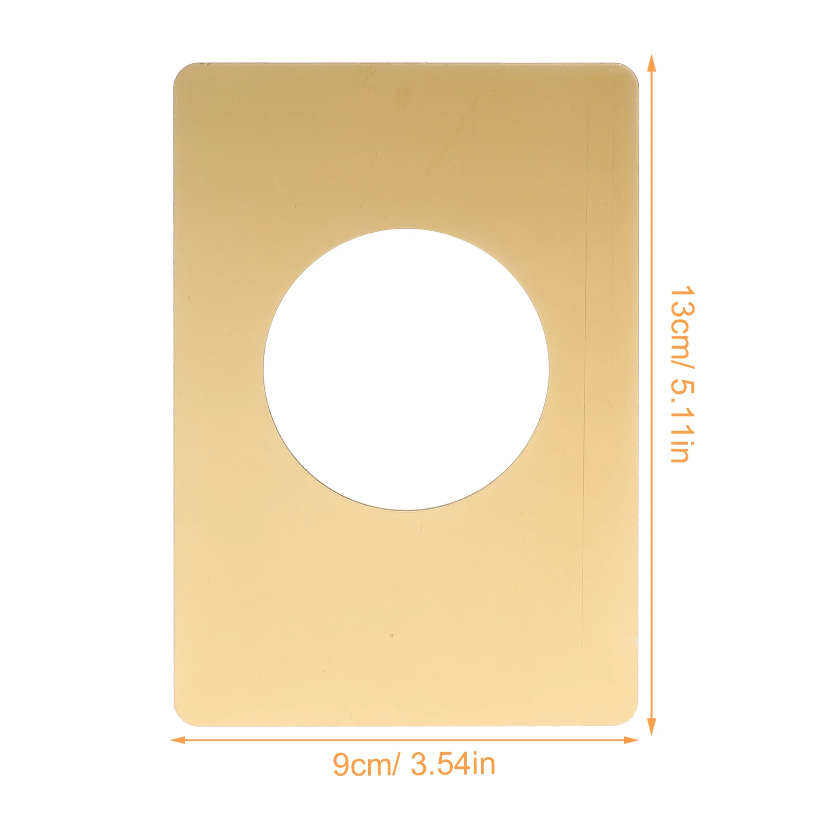 2 قطعة لوحة تعزيز الباب الفولاذ المقاوم للصدأ ديدبولت غطاء لوحة تحديد إصلاح لثقوب مقبض الباب الخدش #6