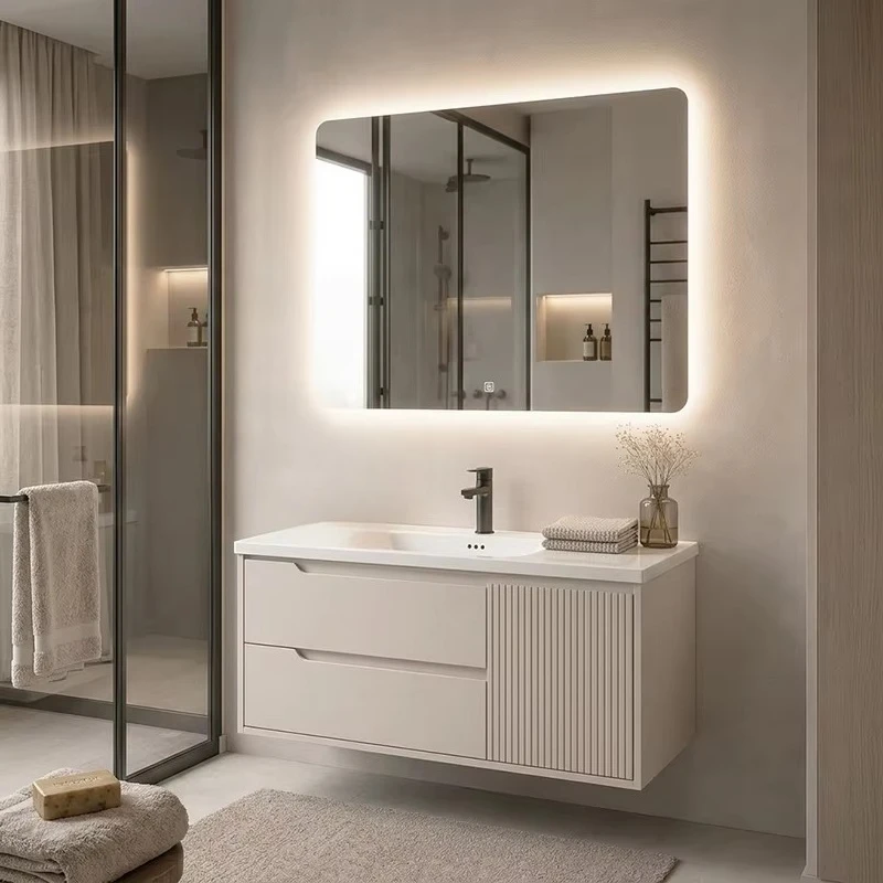 Bathroom Sink Groove Wall Mount Bathroom Sink with Sink
