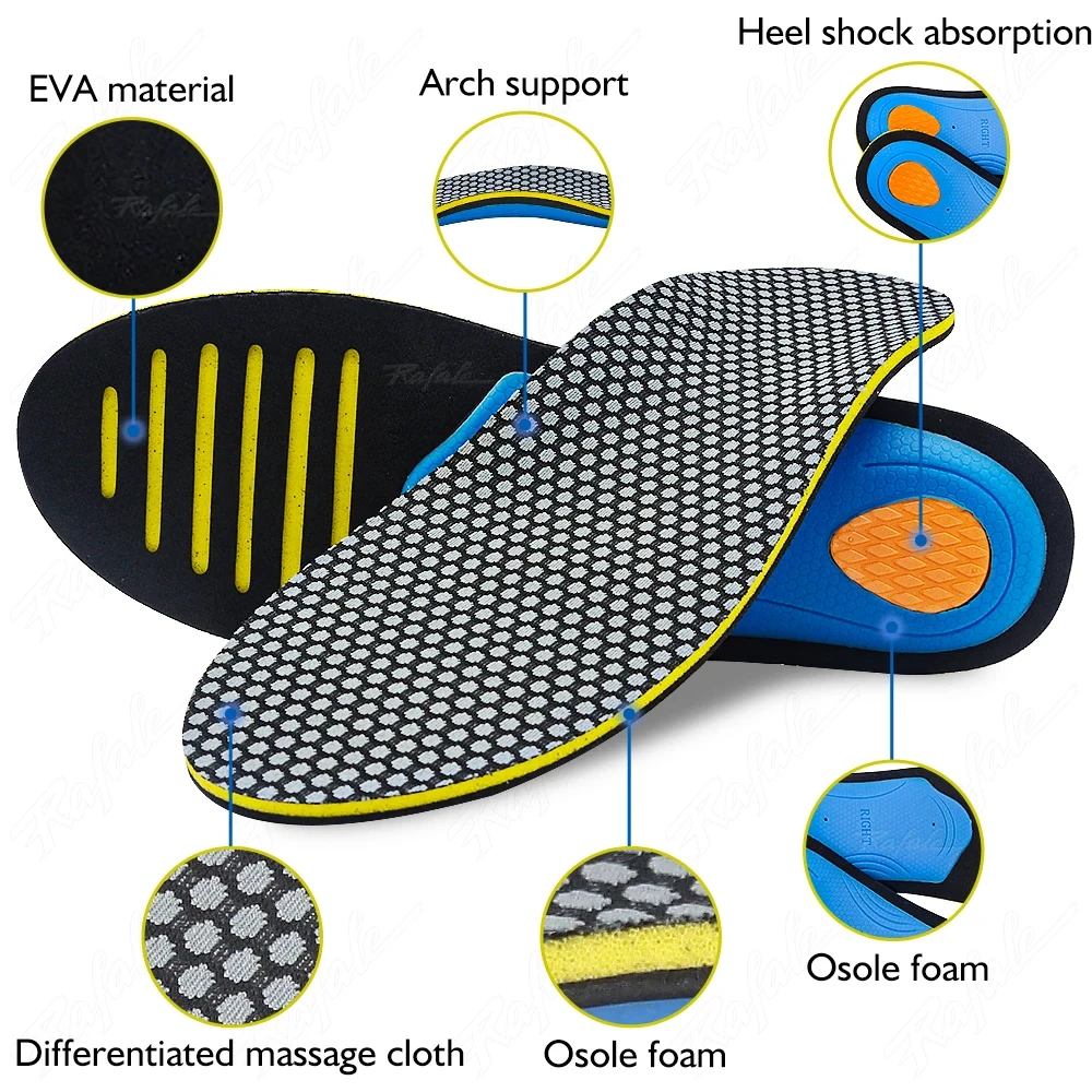 EVA Orthopedic Insoles Orthotics flat foot Health Sole Pad for Shoes insert Arch Support pad for plantar fasciitis Feet Care