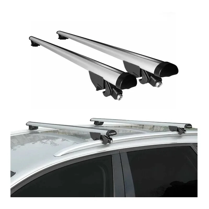 For BMW X1 F48 2015-2022, 220 Lbs Roof Rack Cross Bars Alu Silver 2pcs