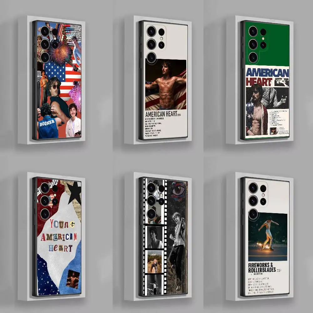 

B-Benson Boone American Heart Phone Case For Samsung S25,S24,S21,S22,S23,S30,Ultra,S20,Plus,Fe,Lite,5G Black Cover