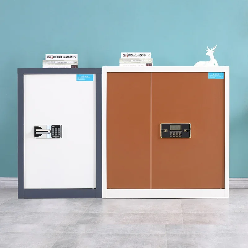Scandinavian Heavy Duty Construction Walnut Office Storage Cabinet No Tools Required FSC Certified Anti-Tip Design