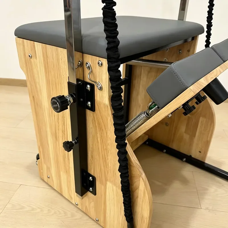 Commercial Oak Pilates Wunda Chair Studio Pilates Equipment Solid Wood Eco-Friendly Portable Springs Handles Straps Gym Yoga