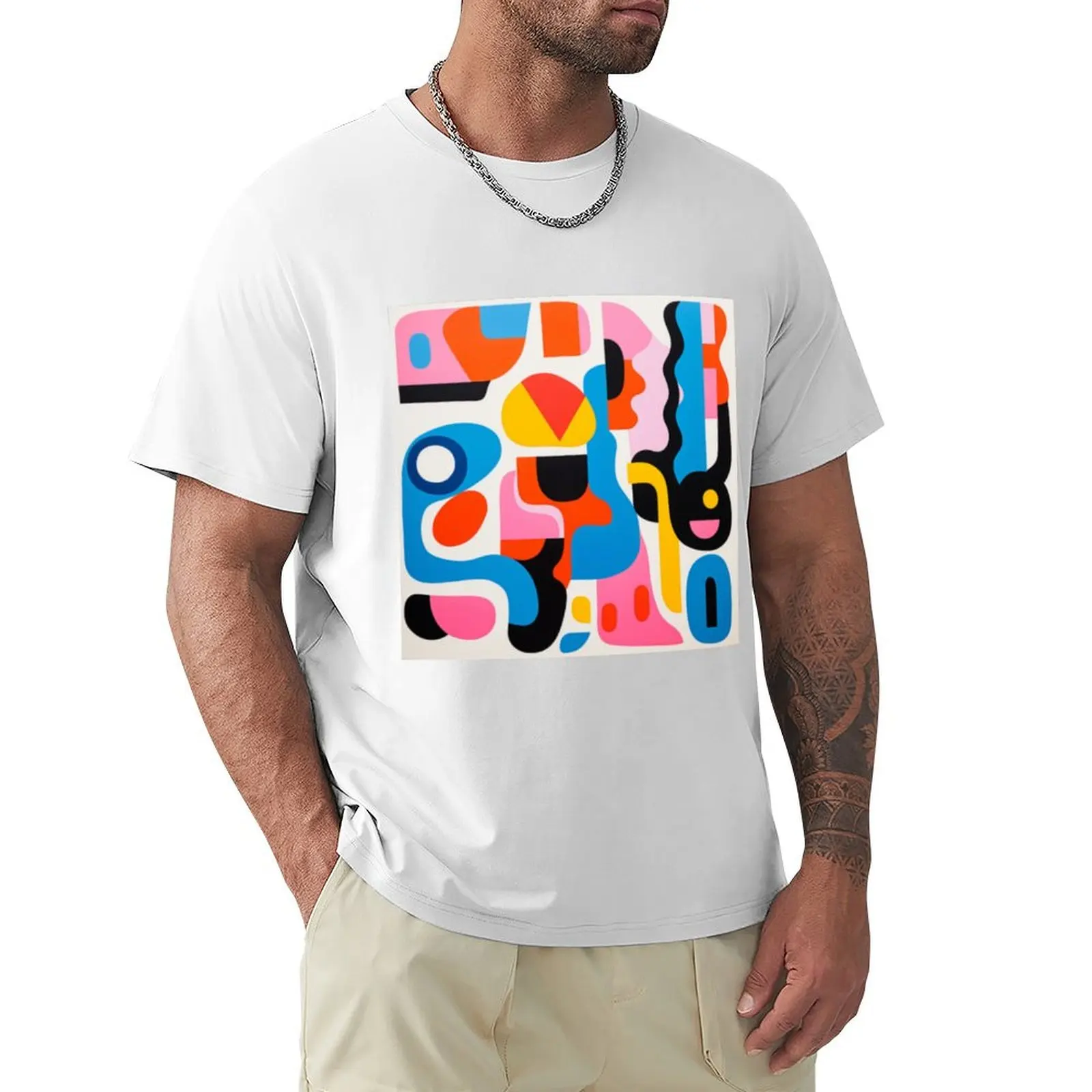 

Stephen Ormandy Inspired Pop culture Bold Colourful Eccentric Grafitti like Abstract Art. T-shirt