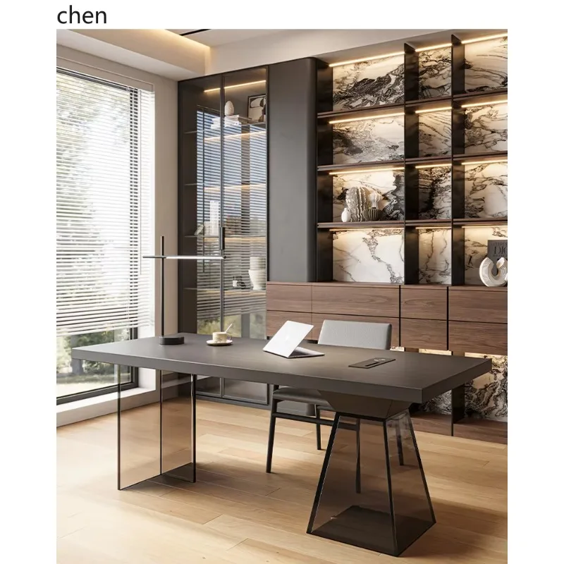 l23 Minimalist Desk Home Study Small Apartment Living Room Double Advanced Sense Computer Desk